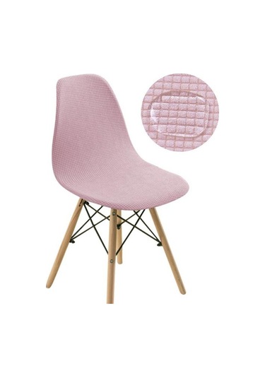 Pembe 1/2/4/6 Adet Su Geçirmez Yemek Sandalyesi Kapakları Ziyafet Düğün Süslemeleri 1-pcs