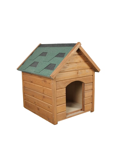 Isı Yalıtımlı Demonte Ahşap Köpek Kulübesi Medium 60 x 80 x 75 CM