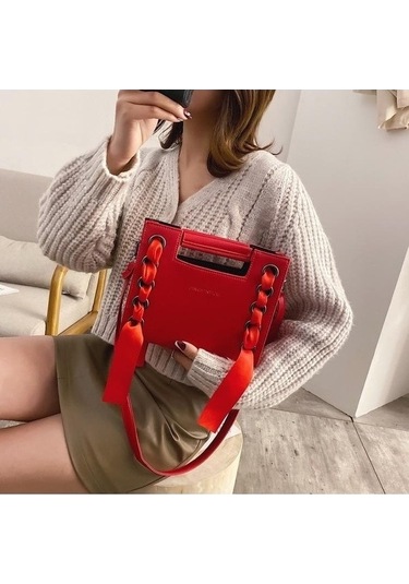 Tongxida Scıone Perçin Omuz Kadın Çanta, Siyah, Küçük Kare, Yeni Moda Tüm Askılı Maç Kg Bosphorus Siyah