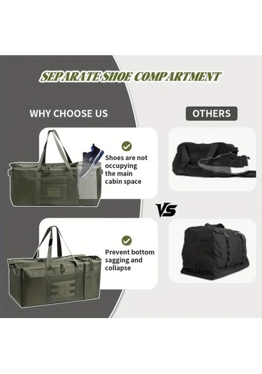 Sandwich Motion003 Khaki Seyahat Bavulu: Ayakkabı Bölmeli Sırt Çantası