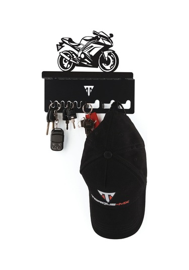 Torque-MX Metal Dekoratif Anahtar Askısı EA13 Siyah