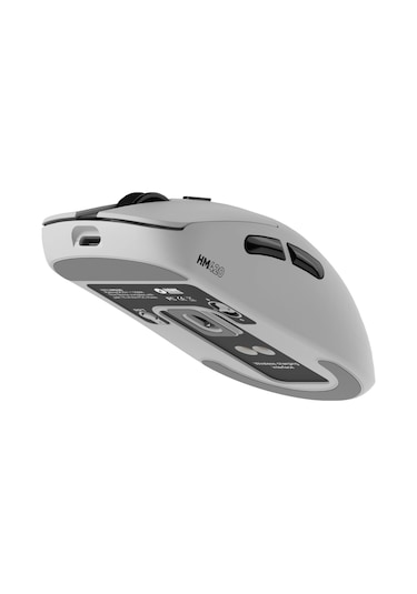 Hawk Gaming Hm420 4k Hz 26000 Dpı Tri-mode Kablosuz/bluetooth Şarj Standlı Beyaz Gaming Mouse Gaming