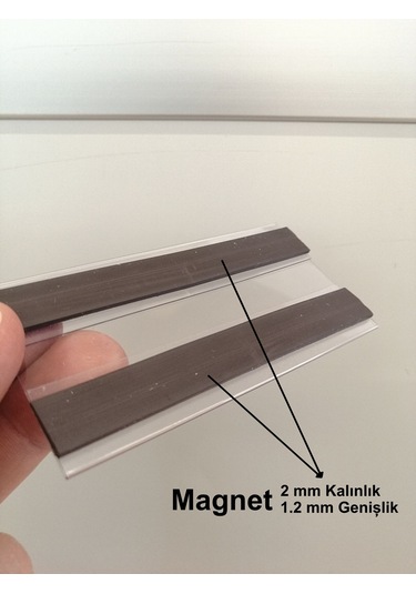 10 Ad Pvc Mıknatıslı C Tipi 5x10 Cm Depo Ürün Etiketliği Magnet
