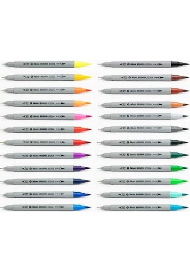 Masis Brushpen Çift Taraflı Keçeli Kalem 24 Lü