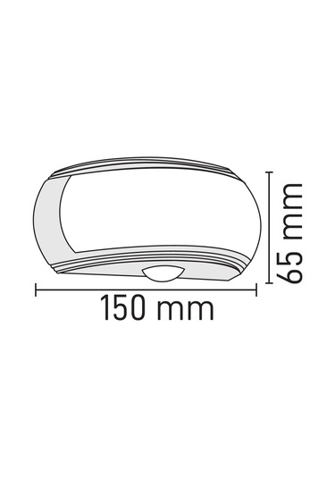 Maxled Dış Mekan Led Aplik 3000k Mx-4352 Siyah