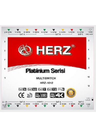 10x12 Uydu Santrali Herz Platinum Multıswıtch