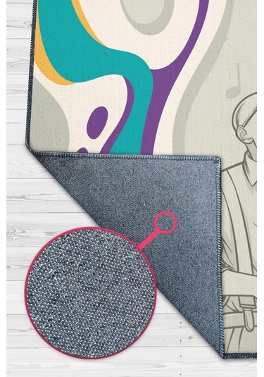 Homshtag Hayatta Ve Cazda Yanlış Nota Yok Çok Renkli Müzik Halısı Çok Renkli