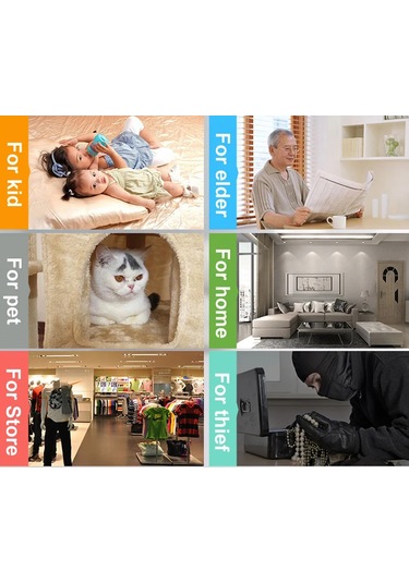 Geeksen 360 Dönebilen Wifi Güvenlik Kamerası: 3mp, Gece Görüşlü, 2 Yönlü Ses, Bebek/pet İzleme Diğer