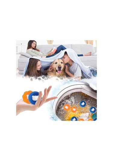 2 Adet Çamaşır Makinesi Ve Evcil Hayvanlar İçin Tüy Toplayıcı Yıkanabilir Sünger Top Renkli