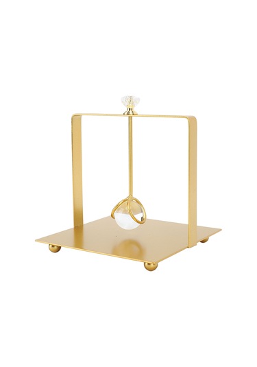 Shineyee Altın Metal Havlu Tutucu, Kaldırmalı Kollü Tasarım, Ev/hotel/restoran İçin Pratik Dekoratif Masaüstü Alet Altın