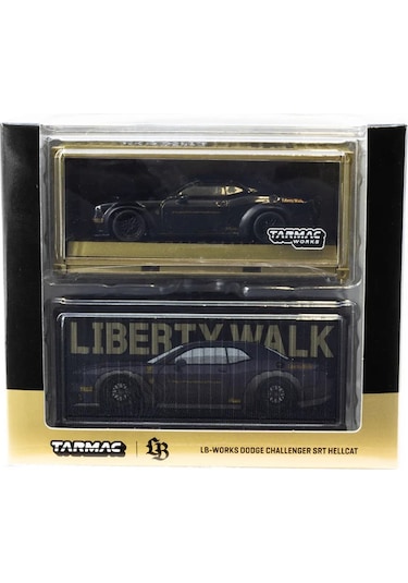 Tarmac Works 1/64 Lb-works Dodge Challenger Srt Hellcat Black Metallic - Global64