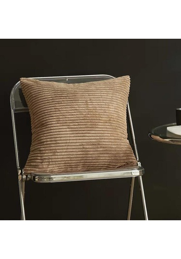 Homyl Kadife Yastık Kılıfı - Lüks Kahverengi