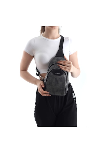 Silver Polo Kadın Bel Çanta 959 Gümüş