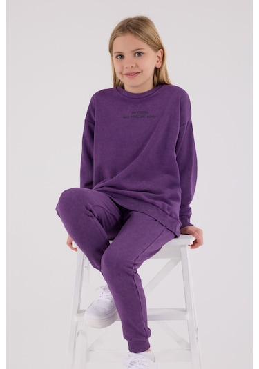 Rolypoly Kız Çocuk Mor Eşofman Takımı Rp3693-c-v2 Mor