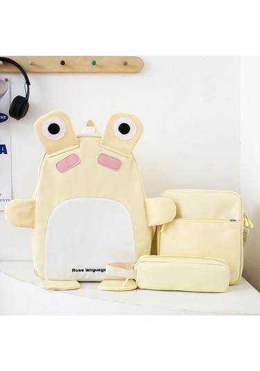 Lyle Büyük Kapasiteli, Hafif Okul Çantası 3 Parçalı Set Sarı