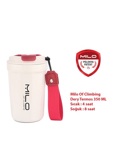 Milo Of Climbing Dery 350 Ml Çelik Termos Beyaz