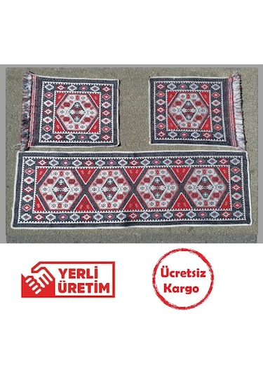 Oto Koltuk Kilim Seti - Çift Yön Ön Ve Arka Koltuk 3 Parça Takım