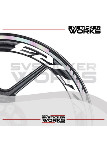 Yamaha Yzf-r3 Yazılı Jant Sticker Dış Ve İç Set Sticker Jant Şeridi Hologram