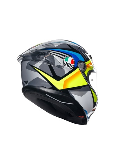 Agv K6 S Joan Black Blue Yellow Kapalı Kask Sarı