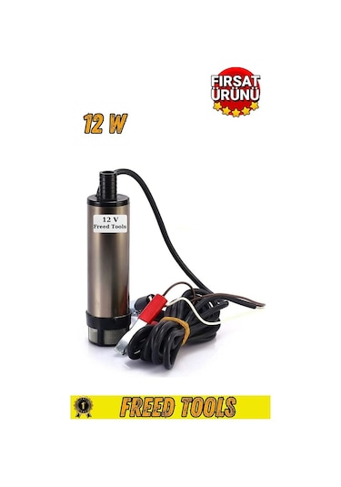 12 Volt Mazot Ve Sıvı Aktarma Pompası Dalgıç Pompa