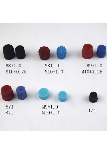 Ranyeek Otomobil Klima Bakım Tulumu, 77 Adet Standart Servis Port Kapakları, Çoğu Model Uyumlu, Kolay Kurulum, Dayanıklı Abs Malzeme, Saklama Kutusu İçerir