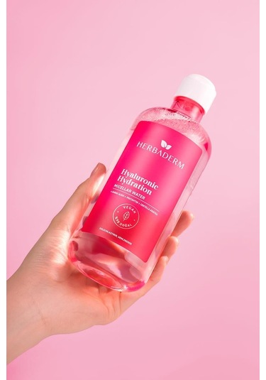Herbaderm Hyaluronic Hydration Yoğun Nemlendirici Micellar Makyaj Temizleme Suyu 500 ML