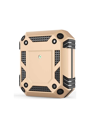 Ekılıf - Airpods 1.nesil Uyumlu - Kılıf Darbelere Karşı Dayanıklı Koruyucu Silikon Kılıf Airbag 15 - Gold