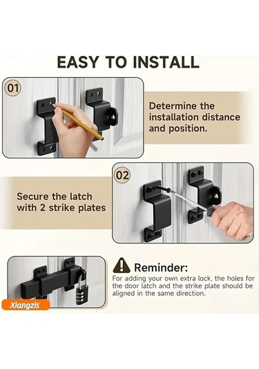 Willowhaven M520 Ağır Hizmet Sürgülü Kapı Kilidi Mekanizmalı Ayarlanabilir Güvenlik Çubuğu