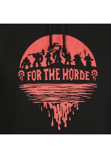 Bant Giyim - Wow Warcraft Siyah Kapsonlu Erkek Sweatshirt