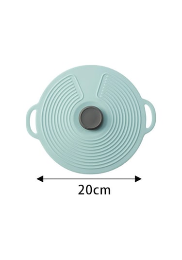 Suntek Isıya Dayanıklı Silikon Tencere Kapağı, Gıda Mavi-20cm Mavi 20cm