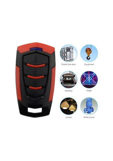 Geekyou Ak-k200427-433mhz 4 Tuşlu Akıllı Kopyalama Kumanda, 433mhz Frekanslı, Kilitler, Perde, Alarm Ve Elektrikli Araçlar İçin Kablosuz Kontrol
