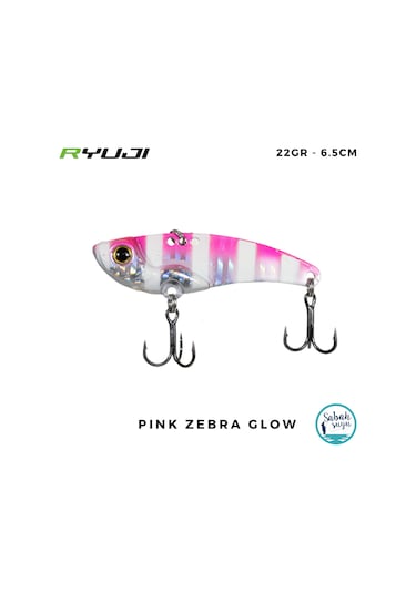 Ryuji Mirror Vıb Vibrasyon Jig 6.5cm 22gr Pink Zebra Glow