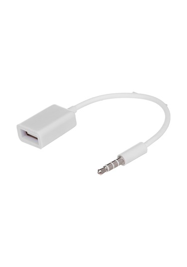 Skycity Araç Aux Mp3 Ses Kablosu - 3.5mm Erkekden Usb 2.0 Dişiye Otg Adaptörü
