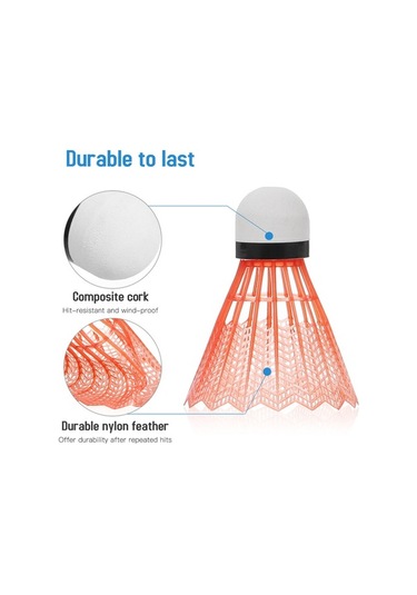 Flybuy Ve Topu Rüzgara Nylon Mekan Kullanımı İçin İç Dış Dayanıklı Dayanıklı Badminton Adet 12 - Ok