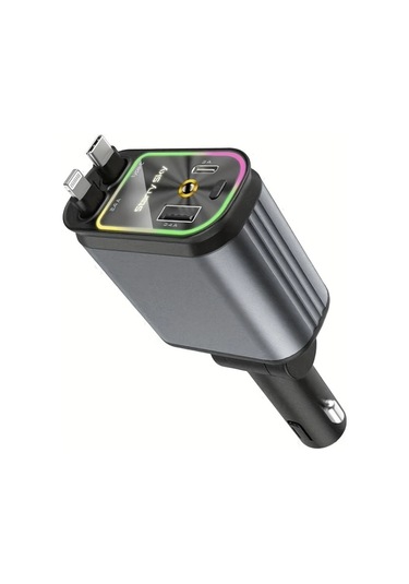 Fochsia 66w 4ü1 Yıldız Işığı Hava Çizgisi Çift Usb-c Usb Çıkışlı 31.5 İnç Ayarlanabilir Kablolu Araç Şarj Cihazı