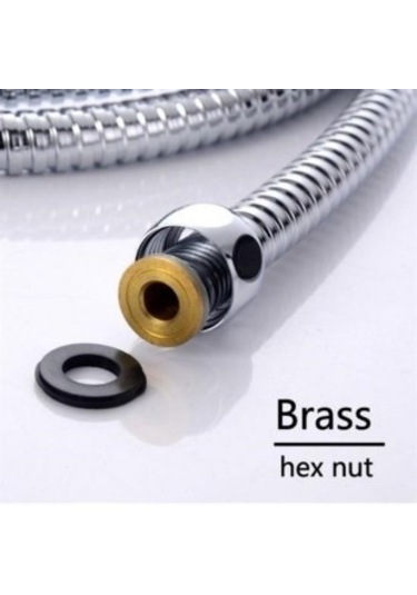 Banyo Duş Hortumu Tüm Musluk Duş Bataryalarına Uygun Duş Hortumu Krom