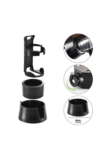 Homyl Bisiklet Şişe Tutucusu, Tekerlekli Sandalye, Motosiklet Siyah