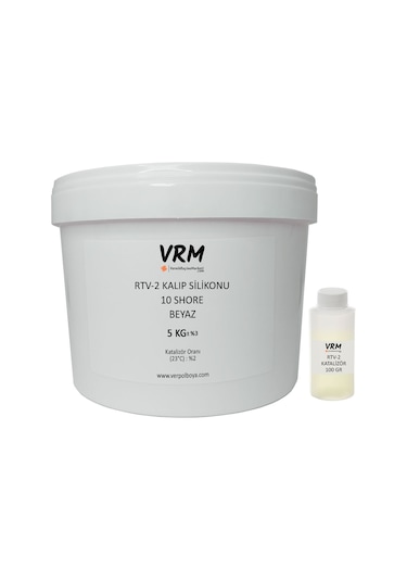 VRM Rtv-2 Beyaz Kalıp Silikonu (10 Shore) 5 KG