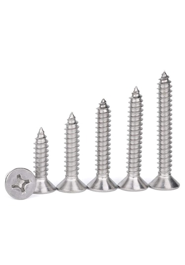 Paslanmaz Krom Vida. 30mm. 100 Adet. M4