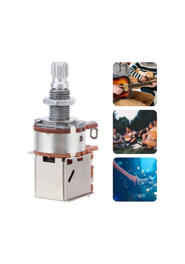 Hfambition Gitar Ve Bas Geliştirici Potansiyometre A500k - 18mm Mil Uzunluğu, Ses Ve Ton Regülatörü, Dayanıklı Metal Yapı