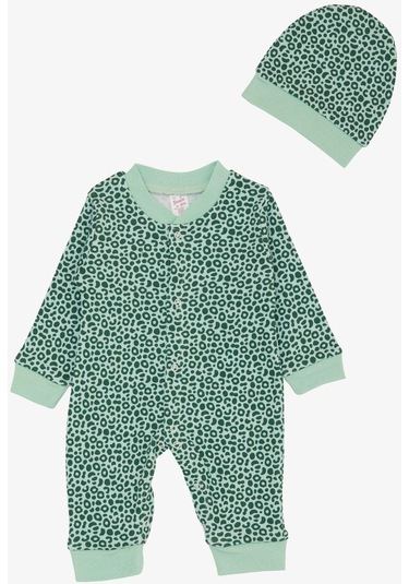 Breeze Kız Bebek Tulum Desenli 0-6 Ay, Mint Yeşili-mint Yeşili Mint Yeşili