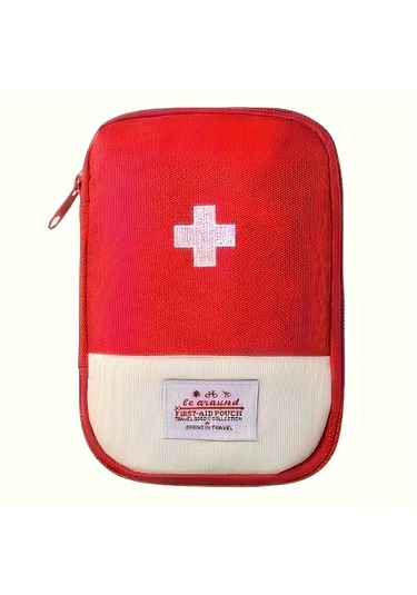 Gateesat Kırmızı Renk, Kompakt Taktik İlk Yardım Çantası - Seyahat, Ev, Araç Ve Kamp İçin