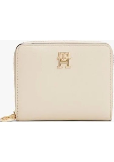 Tommy Hilfiger Th Dıstınct Med Za Kadın Bej Cüzdan Aw0aw17473acı Bej
