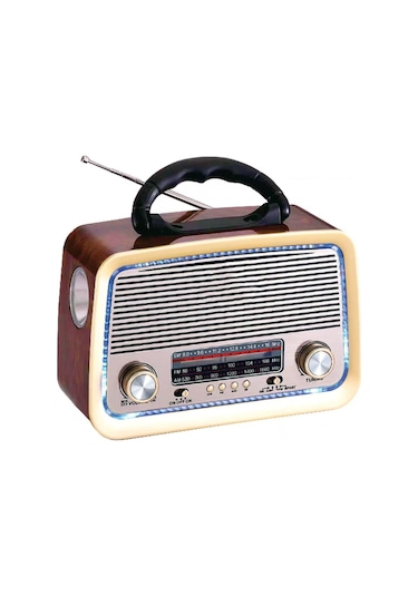 301 Fenerli Nostaljik Müzik Kutusu - Bluetooth Radyo - MP3 Çalar