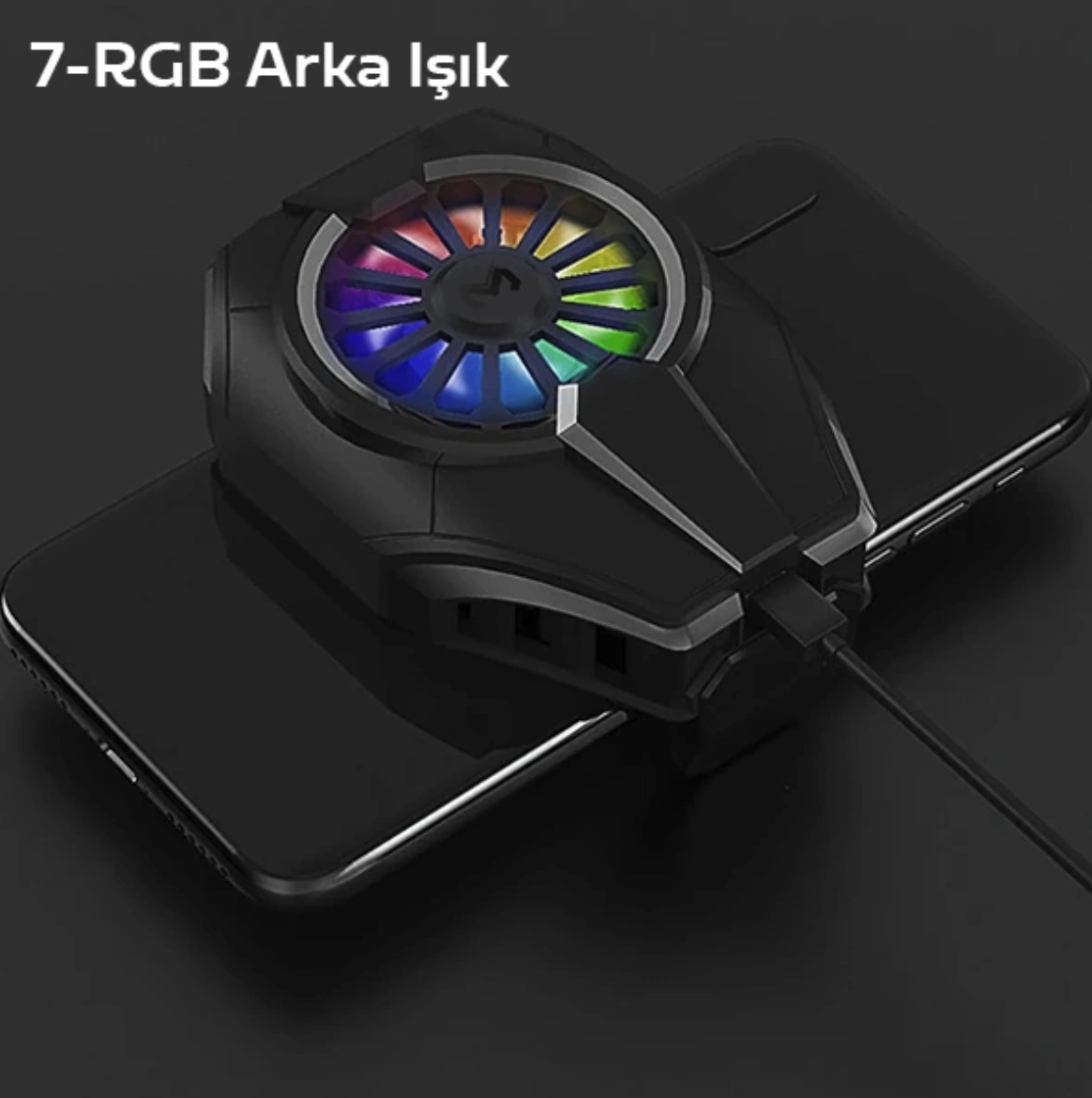 Dl06 Ultra Güçlü Telefon Soğutucu Fan Seramik Turbo Soğutma Pocophone Telefonlara Tam Uyumlu