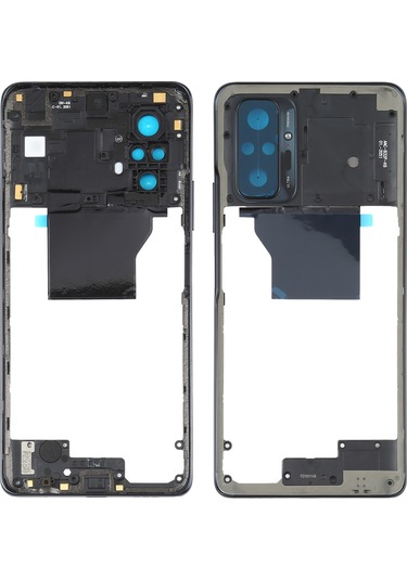 Xiaomi Redmi Note 10 Pro Max / Redmi Note 10 Pro / Redmi Note 10 Pro Hindistan İçin  Orta Çerçeve Çerçeve Plakası M2101k6p M2101k6g M2101k6ı Siyah