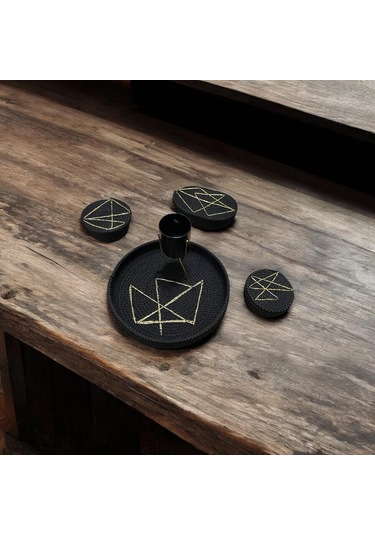 Hasır Sepet, Jüt Ip Sepet, 4'lü Dekoratif Saklama Kutusu, Hediyelik Sepet, Hasır Sunum Tepsi