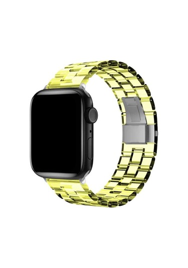 Watch 44mm Uyumlu Krd-33 Kordon-sarı Sarı