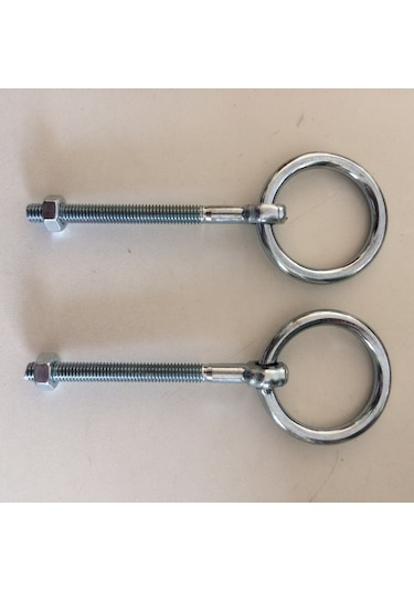 M6 Asma Kilit Halkası 2 Adet 6 MM Somunlu Asma Kilit Halka