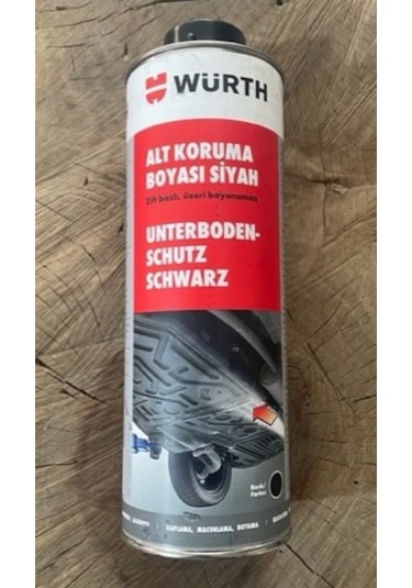 WÜRTH SİYAH PÜTÜR ALT KORUMA ARAÇ ALTI KORUMA BOYASI ZİFTİ 1LT